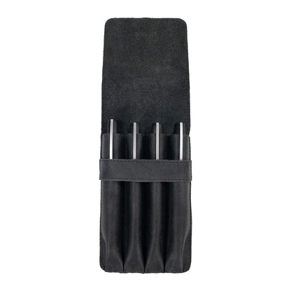 Leather Worx, Pen Holder, Pencil Case, Minimalist Style Holder, Classic Storage, Full Grain Leather, Handmade, Charcoal Black