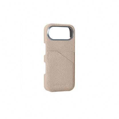 BONAVENTURA (for iPhone Air Shrink Leather Back Cover Case [Greige], Premium European Leather, Genuine Leather, Gift, BPCT17A-GG