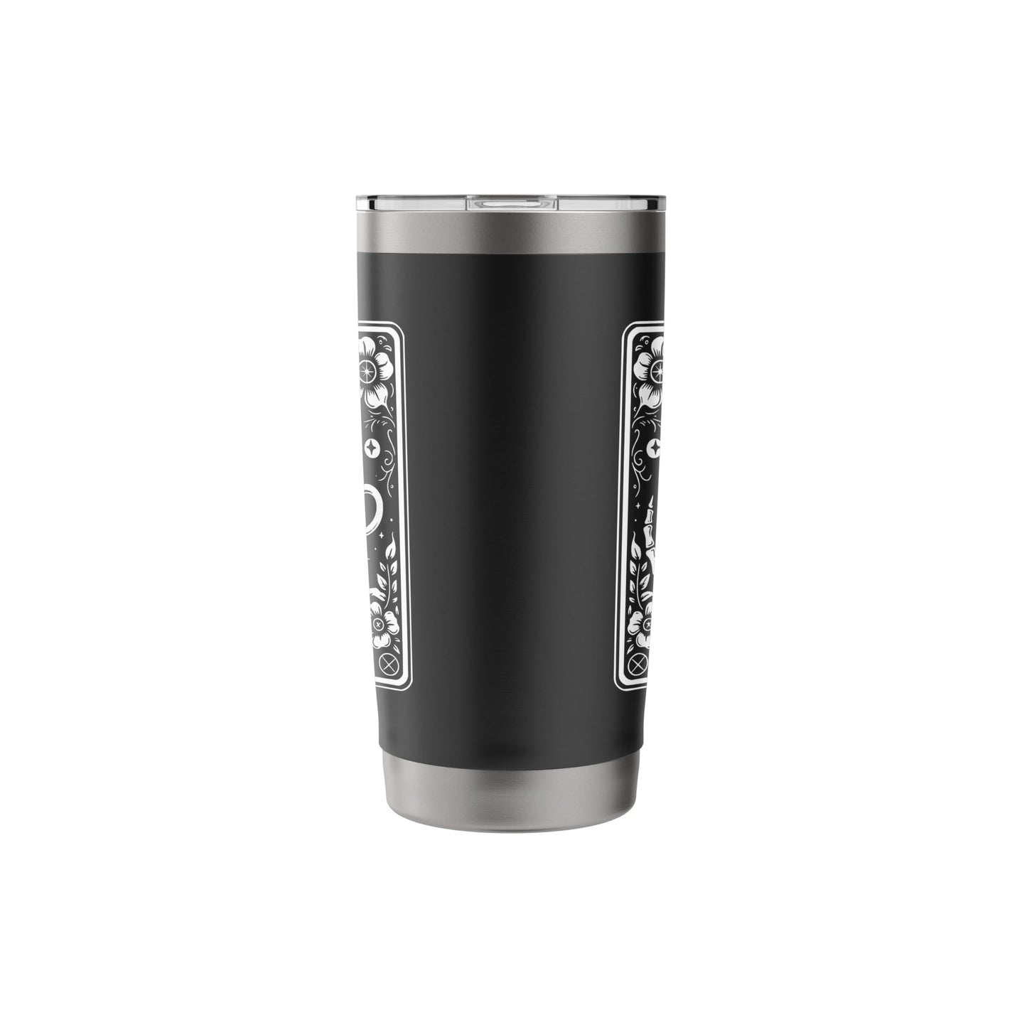 The Coffee Tarot Cards Skeleton Coffee Tarot Card Stainless Steel Insulated Tumbler
