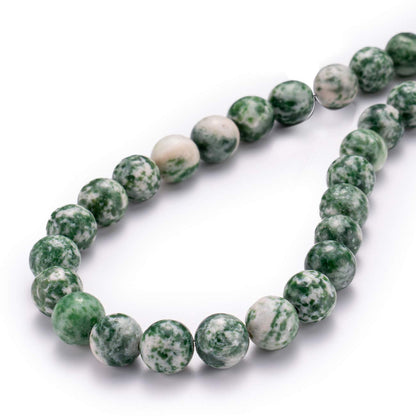 BEADIA Natural African Jade Stone Round Loose Semi Gemstone Beads for Jewelry Making 6MM 61PCS