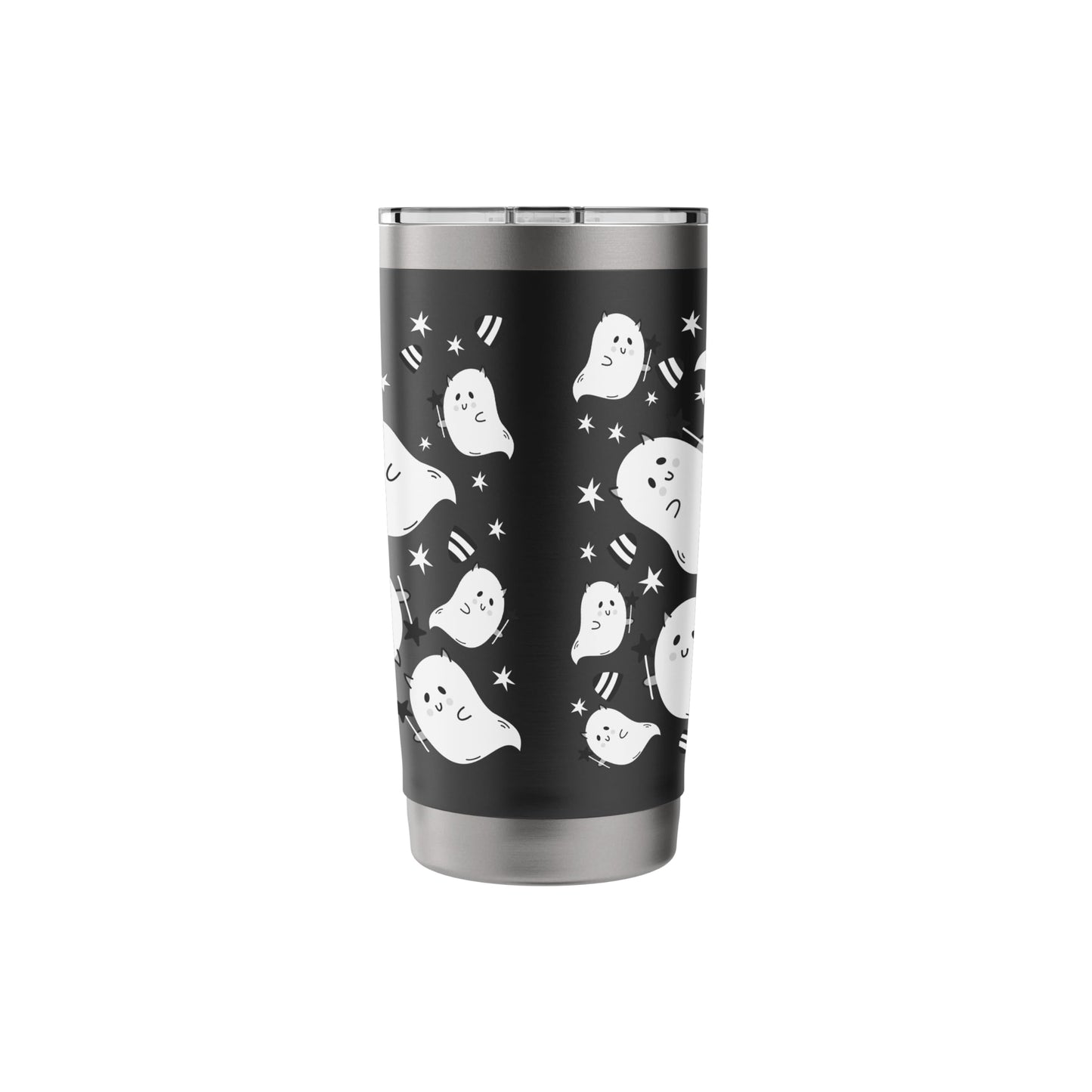 Halloween Ghost, Funny Cute Ghost Print Stainless Steel Insulated Tumbler