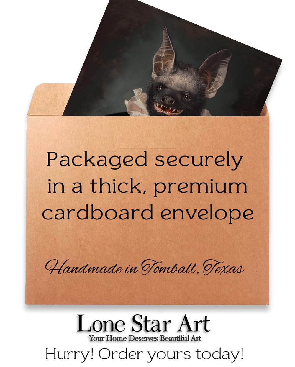 Vampire Bat Portrait 11x14 Poster Retro Gothic Dracula-Formal Bat-Creepy & Spooky Halloween Decor-Dark Elegance, Dark Academia, Goth Art, Animal Lover-Fantasy Aesthetic-Eclectic Gothic-Themed Interior