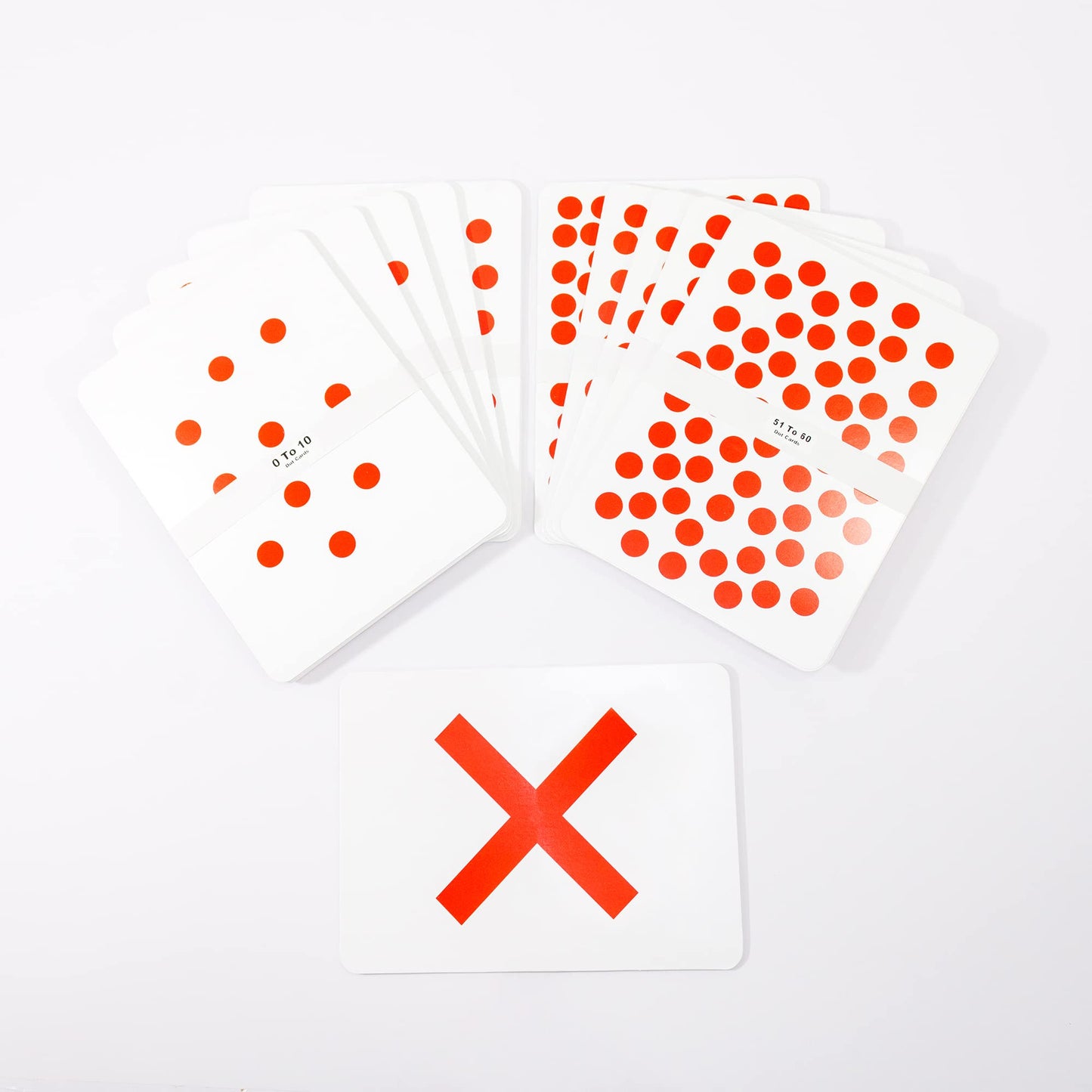 Hungry Brain Red Dots Math Flash Cards for Kids Ages 3-10 | Addition, Subtraction, Multiplication & Division Learning Cards | Educational Math Practice for Kindergarten, Homeschool & Classroom