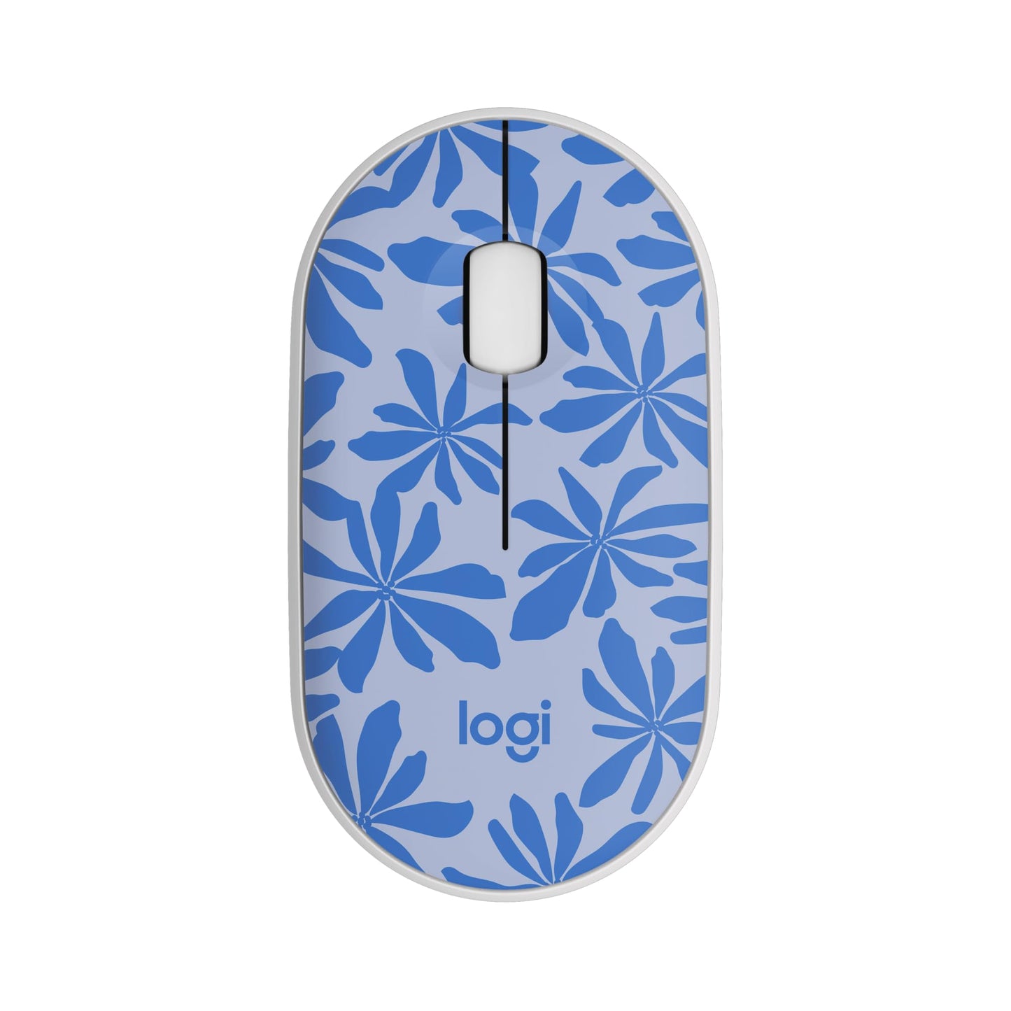 Logitech M340 Wireless Mouse with Limited Edition Prints, USB Receiver and Silent Clicks, Portable Wireless Mouse for Laptop, PC, Windows, Chrome, Surface – Floral Leaves