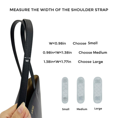 GIVLEFLY Small Shoulder Strap Pad for Purse & Tote Bags, Soft Cushion Protector with Anti-Slip Backing, Comfortable Support, Light Blue