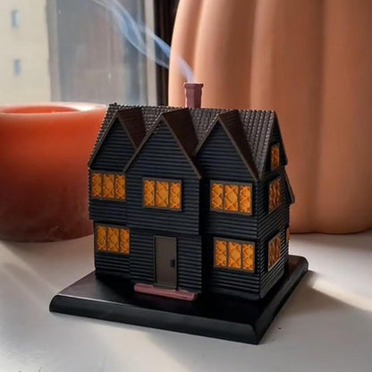Halloween Witch House Incense Burner Halloween Decorations Indoor Incense Burner Ornament