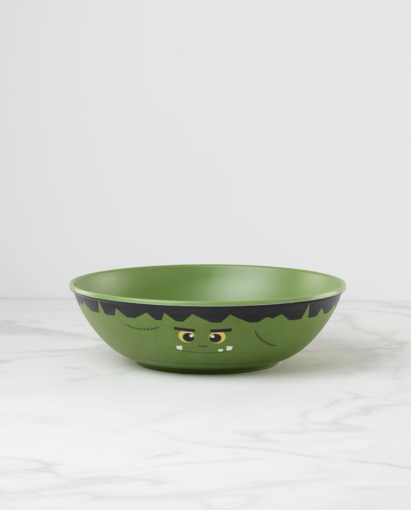 Oneida Serving Bowls, Halloween Frankenstein Candy Bowl, Green Melamine Serving Bowl, Treats, Candy Dish, Halloween Parties & Table Decor, Kitchen And Dining, Frankenstein Decor (Green, 1 Piece)
