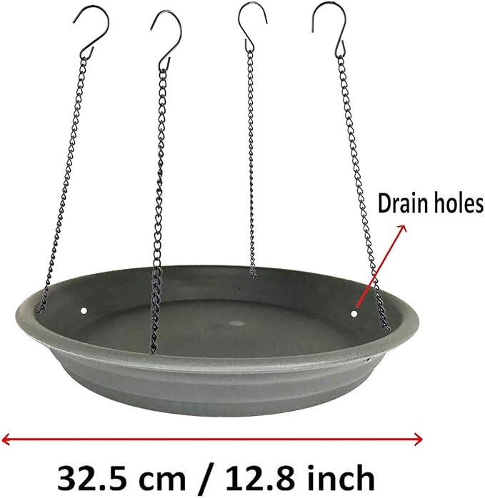 AUXPhome Bird Seed Catcher Tray Platform Feeder Hanging Tray Outdoors Backyard Garden for Bird Feeders, Great for Attracting Birds Outdoors, Backyard, Garden. Help Reduce Seed Waste - No Feeders