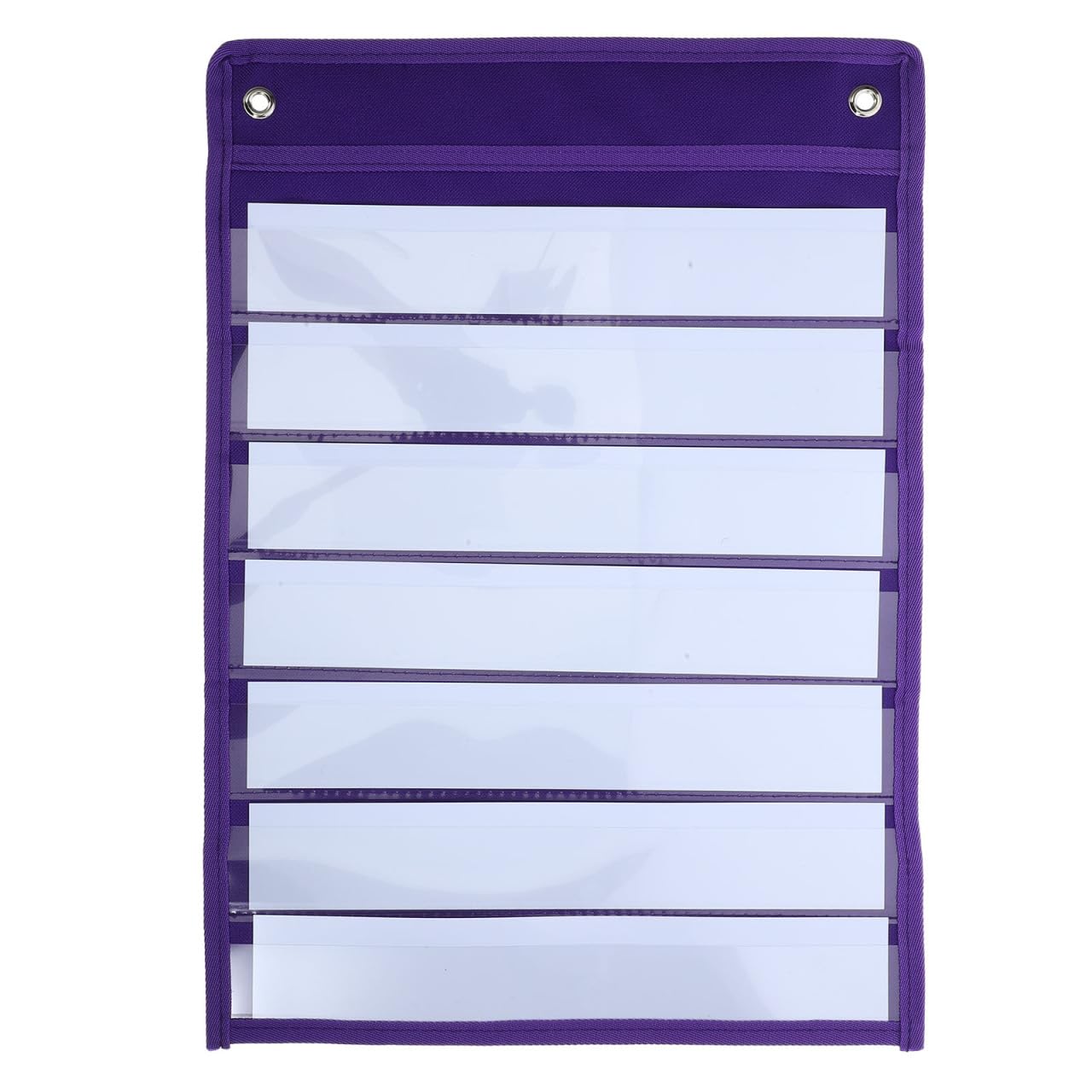 Magnetic Pocket Chart Organizer, 10 Clear PVC Pockets Wall Hanging Storage Bag for Classroom, Office and Home Schedules, Notes and Documents, 18.5 x 12.9 in