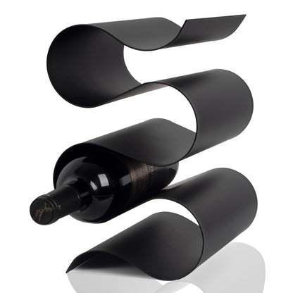 NETRCRHOM Wine Rack Countertop, Freestanding Creativity Modern Small Wine Holder, Tabletop Wine Stand for Kitchen Wine Bar Inside Cabinet, Pantry Decor-5 Bottle