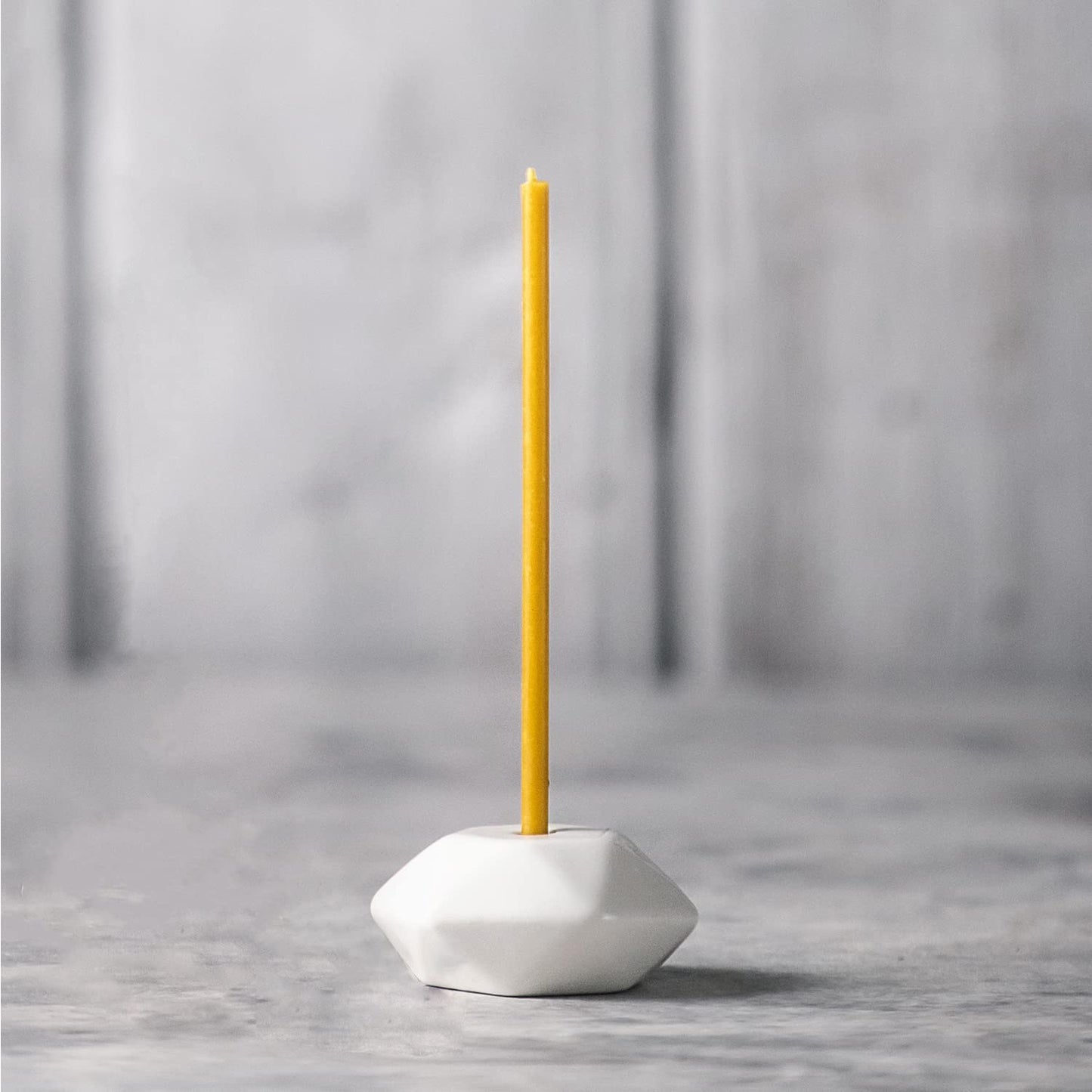 Danilovo Taper Candle Holder - Handcrafted, Sturdy Ceramic Thin Candlesticks Holder - Ideal Luxury White Home Decor for Any Occasion