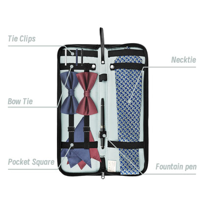 Tie Box Travel Case Men's Necktie Gift Box Rectangle Shape Anti-Wrinkle Storage Business Gift Bow Tie Packaging