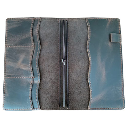 newestor Travelers Notebook Cover with Inner Pockets, Card Slots and Pen Holder, Standard Size, Dark Brown