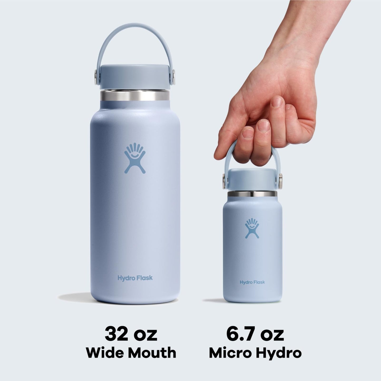 Hydro Flask Micro Bottle - Insulated Mini Leak Proof Flask for Purse or Pocket in 6.7 Oz Trillium Pink