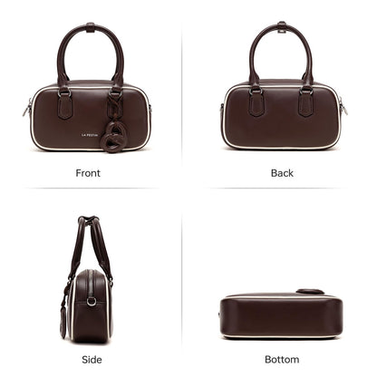 LA FESTIN Handbags for Women Genuine Leather Mini Bag Perfect for Daily Events - Brown