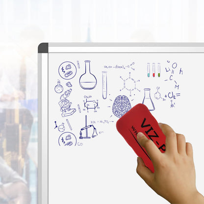VIZ-PRO Dry Erase Board/Non-Magnetic Whiteboard, 48 x 36 Inches, Wall Mounted Board for School Office and Home