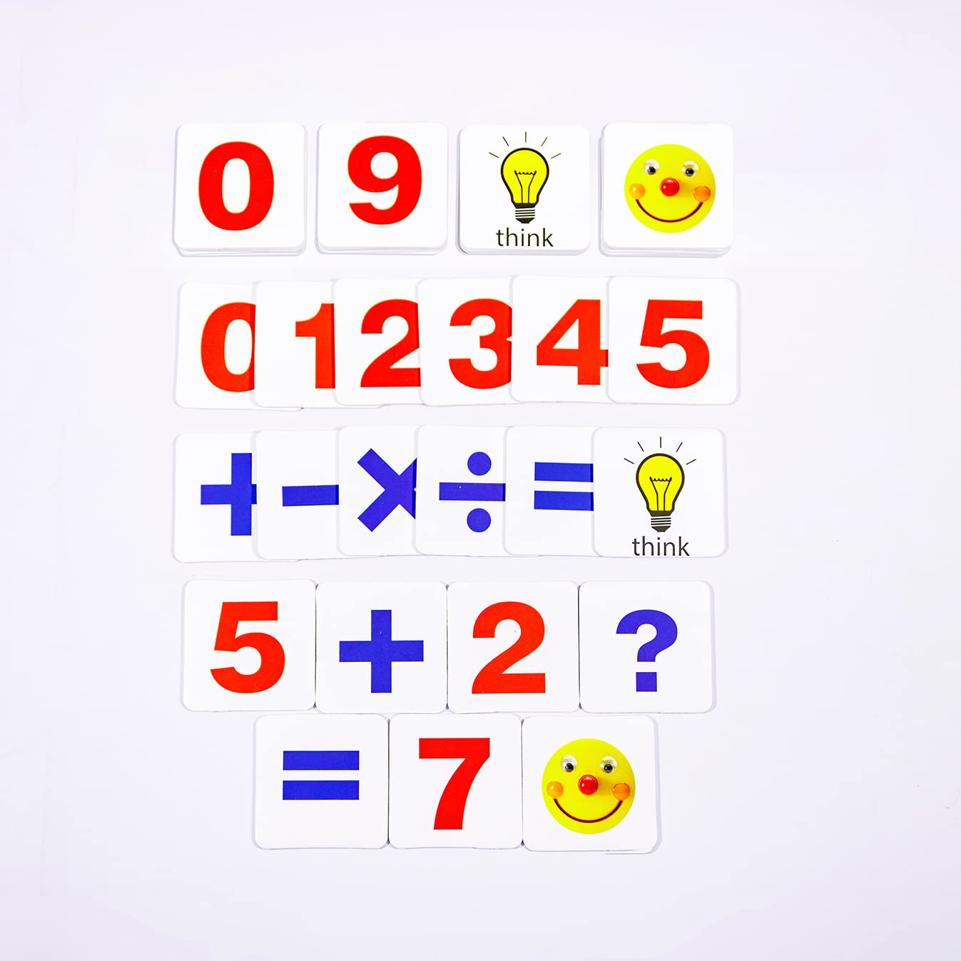 Hungry Brain Red Dots Math Flash Cards for Kids Ages 3-10 | Addition, Subtraction, Multiplication & Division Learning Cards | Educational Math Practice for Kindergarten, Homeschool & Classroom