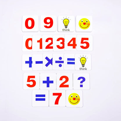 Hungry Brain Red Dots Math Flash Cards for Kids Ages 3-10 | Addition, Subtraction, Multiplication & Division Learning Cards | Educational Math Practice for Kindergarten, Homeschool & Classroom