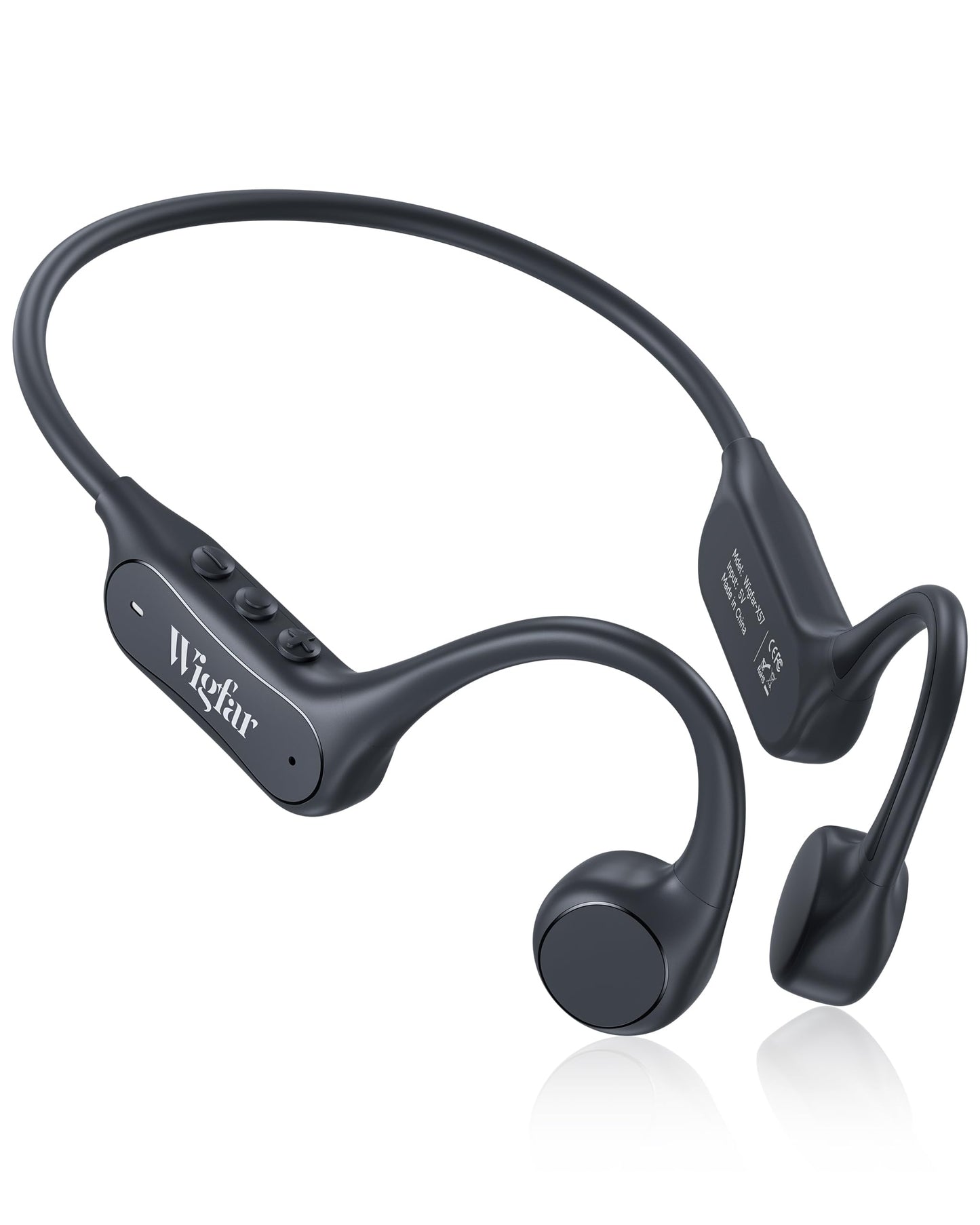 Wigfar Bone Conduction Headphones, Open Ear Headphones Bluetooth 6.0 with Mic, 10H Playtime,Waterproof Sports Headphone Suitable for Running,Cycling, Outdoor Sports