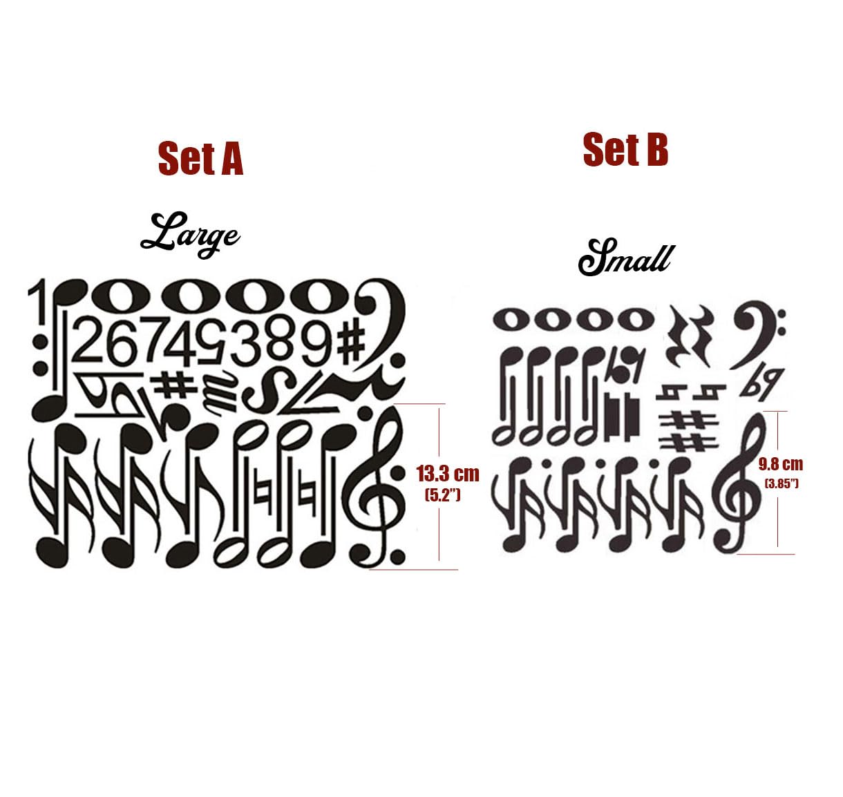 lovielf Music Theme Magnetic Music Note Symbol for Whiteboard for Teacher, Education (Set A)