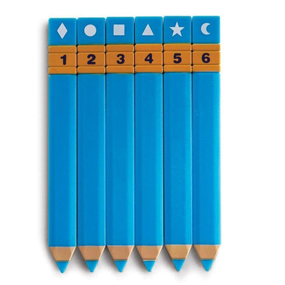 Learning Resources Student Grouping Pencils - Talking Stick for Classroom, Classroom Name Sticks, Name Pencils, Flip Stick for Students, Teacher Supplies