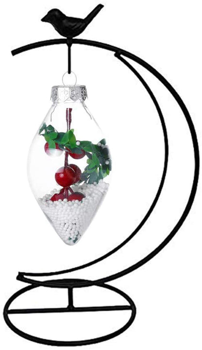 WAJJ Ornament Display Stand, 2 Pack Iron Hanging Stand Rack Holder for Hanging Glass Globe Air Plant Terrarium, Witch Ball and Home Wedding Decoration ( Moon Birds)