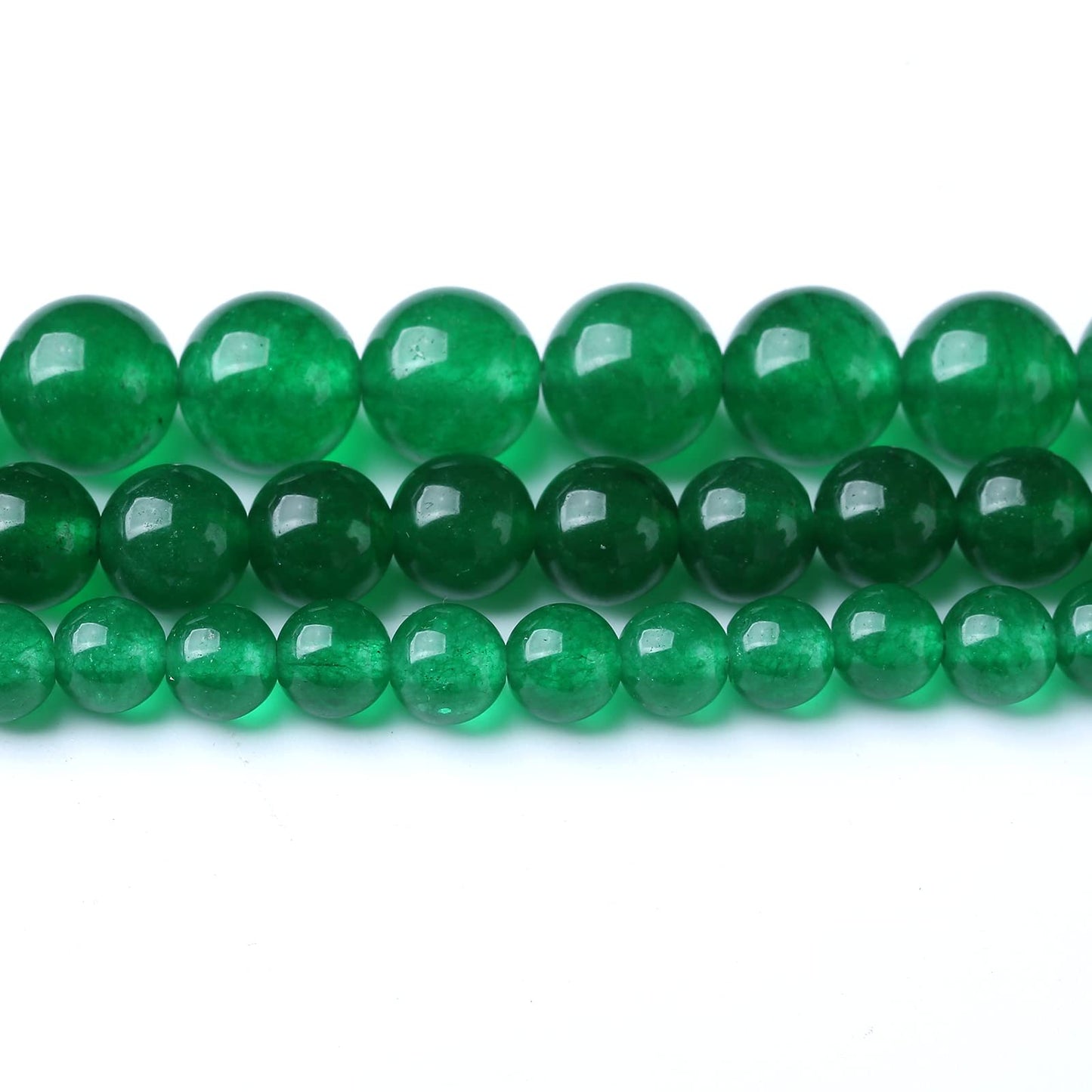 32PCS 12MM Natural Green Chalcedony Stone Beads Energy Healing Beads for DIY Jewelry Bracelet Necklace Making for Jewelry Making15Inch
