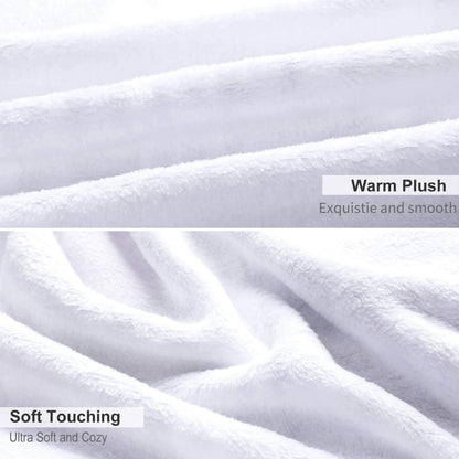 Halloween Throw Blanket 60" x 50" - Soft Flannel Ghost Blanket, Cozy Plush for Couch, Sofa & Bed, Fall Winter Decor, for Kids & Adults (Purple)