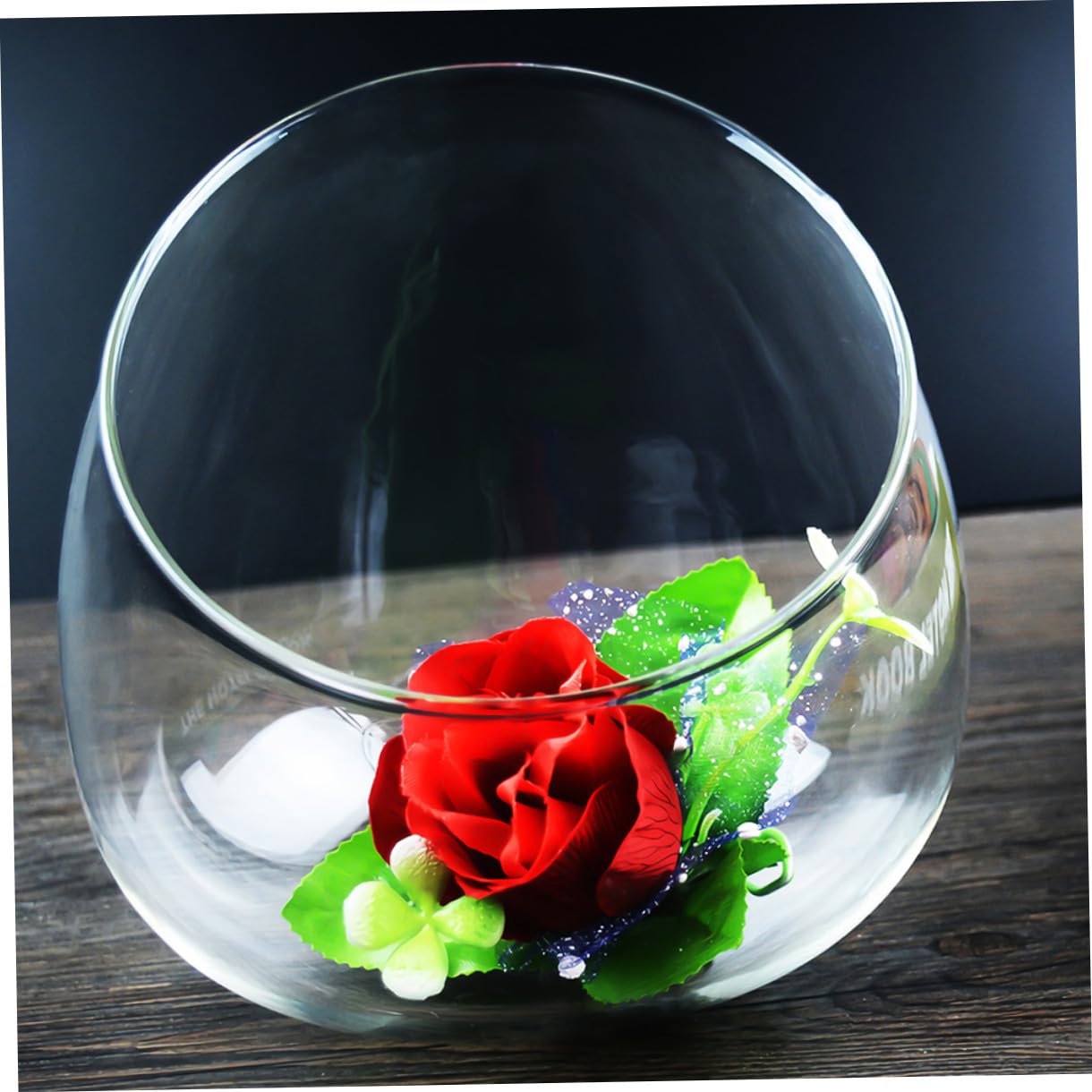 ULDIGI Ecological Glass Bottle Micro Landscape Terrarium Vase 3pcs Set Slant Cut Glass Bottle Decoration for Desk Home Office Plant Display