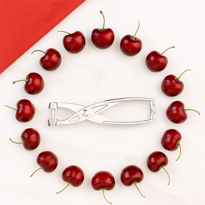 Mrs. Anderson’s Baking Cherry Pitter, Chrome-Plated Zinc Alloy