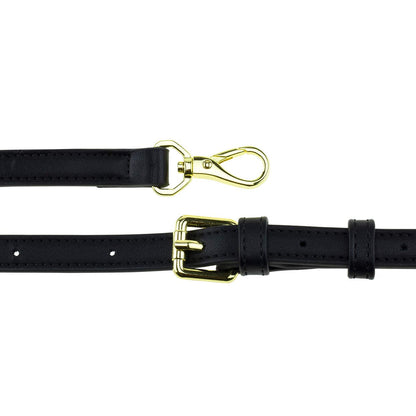 Allzedream Leather Purse Strap Replacement Crossbody Handbag Long Adjustable (Black)