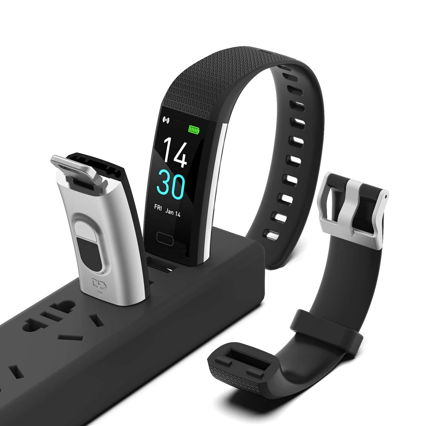 Fitness Tracker with Step/Distance/Calories Counter, Activity Tracker with Heart Rate Monitor, Slim Style Watch IP68 Waterproof, Sleep Monitor Tracker, Pedometer Watch for Women Men