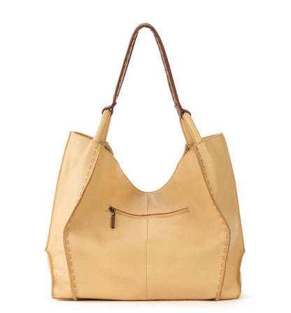 The Sak Los Feliz Large Tote Bag - Premium Leather Handbag With Stylish Design For Everyday - Roomy, Durable, Lined Purse With Shoulder Bag Strap, Zipper Pocket for Tavel, Beach Bag