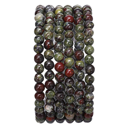 BEADIA Natural Dragon Blood Stone Round Loose Semi Gemstone Beads for Jewelry Making 4MM 38cm/Strand