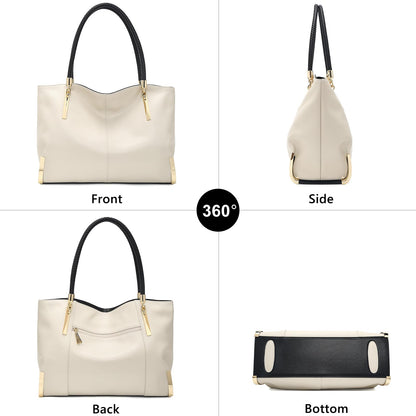 FOXLOVER Large Capacity Tote Handbags for Women, Women's Top-handle Bags Fashion Shoulder Bags Purses Minimalist design