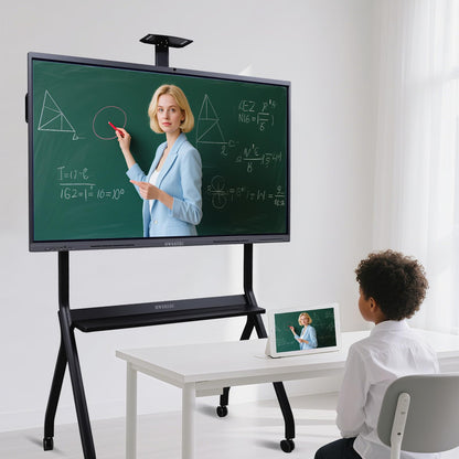 HWSXEEC Smart Board 65 inch, Interactive Smartboard Digital Whiteboard with Dual OS Android Windows, Touch Screen Wall Mount for Classroom Business Office