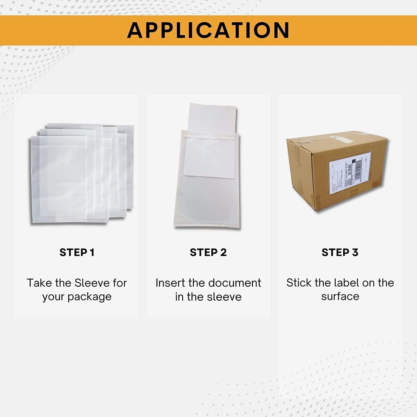5000 Pack 6"x9" Shipping Label Sleeves – Clear Self-Adhesive Packing Slip Pouches, Waterproof Packing List Envelopes – Ideal for Shipping Documents, Mailing Labels, Invoices & Packing Slips