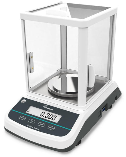 JOANLAB Analytical Balance 300g x 1mg Scale High Precision 0.001g Accuracy Digital Lab Scale for Laboratory Pharmacy Jewelry w/Front & Rear Display