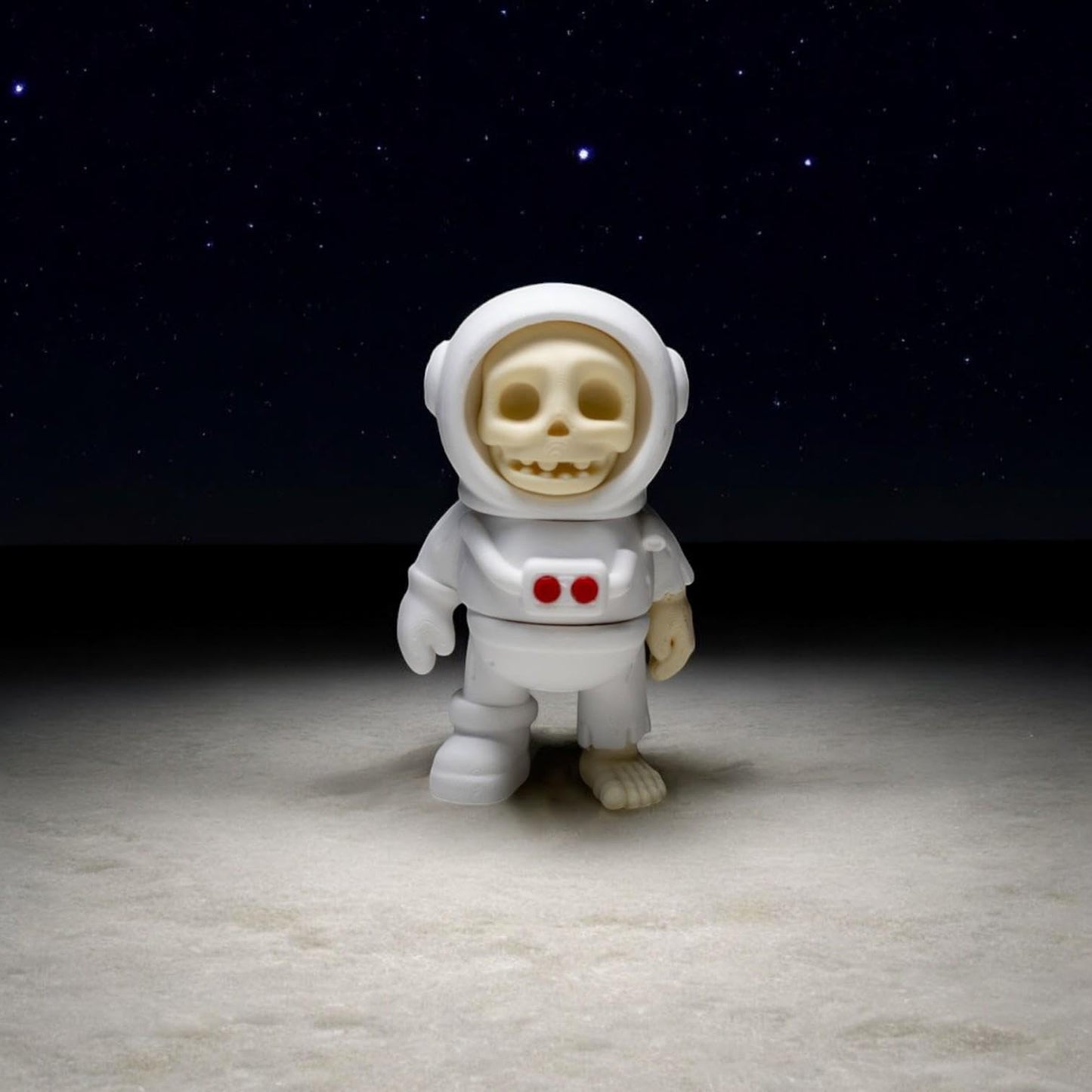 Skeleton Astronaut Collectible Figurine - Detailed Space-Themed Desk Decor for Unique Gift or Shelf Display - 3D Printed in Canada