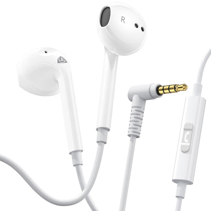 LUDOS ZENITH Wired Earbuds in-Ear Headphones, 2 Years Warranty, Earphones with Microphone, Corded for 3.5mm Jack Ear Buds for iPhone, Samsung, Computer, Laptop, Kids, School Students, Women, Small Ear