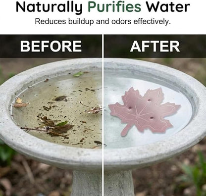 Universal Fit Bird Bath Purifier, Pure Copper Cleaning Disk with Triple Point Support Design, Fits Outdoor Birdbath & Bowl, Bird Bath Solar, Garden Fountain Provide Safe Clean Water