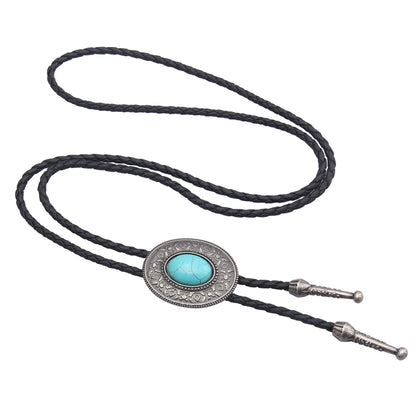 GelConnie Bolo Tie for Women Cowboy Tie Bolo Western Necklaces Bolero Tie Men Necklace Ties Turquoise Mens Leather Necktie