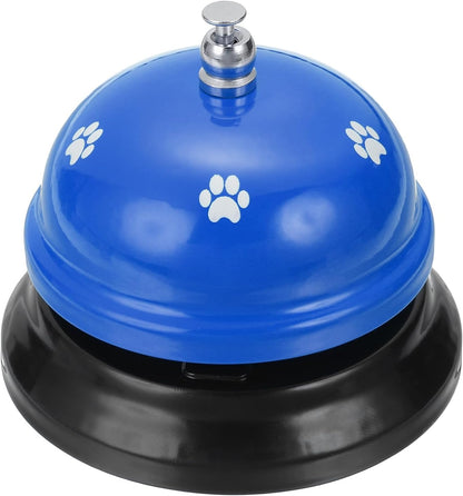 uxcell Desk Service Call Bell, 2.95 Inch Metal Dinner Service Bell Ring for Hotel Restaurant Reception Area and Wedding Party Events, Light Blue
