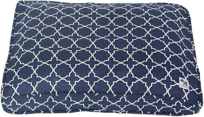 Molly Mutt Sheepy Wool-Filled Crate Pad, GOTS-Certified 100% Organic Cotton Canvas Cover with Soft 100% Natural Wool Insert, Ideal for Dog Bed or Kennel, Romeo & Juliet, 42" x 28" x 2.5"