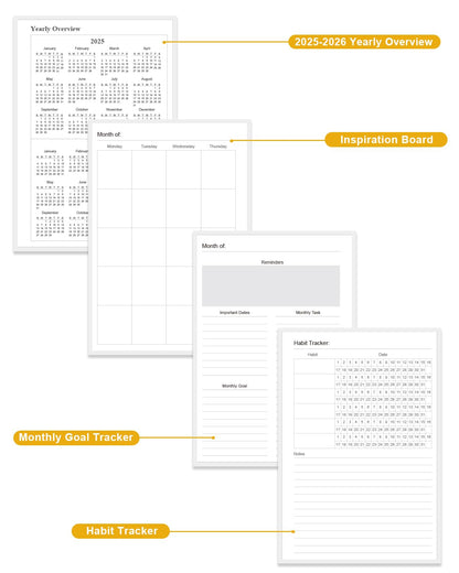 Academic Planner for 2026-2027 or Anytime – 5.8" x 8.5" Undated Weekly Student Planner For Homeschool, High School, College & Nursing Students, 200 Pages, Crushed Flower