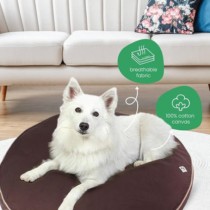 Molly Mutt Dog Bed Cover - Landslide Print - Measures 42” x 5’’ - 100% Cotton - Durable - Breathable - Sustainable - Machine Washable Dog Bed Cover