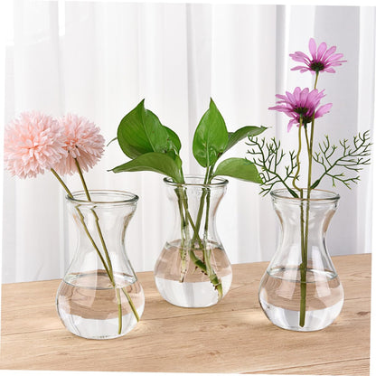 BESTOYARD 5pcs Glass Vases for Flowers Terrarium Decor Centerpieces for Indoor Plants Bud Vases
