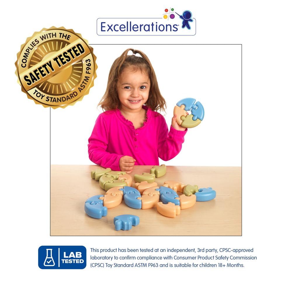 Excellerations Natural Tones Soft Puzzles - 30 Pieces