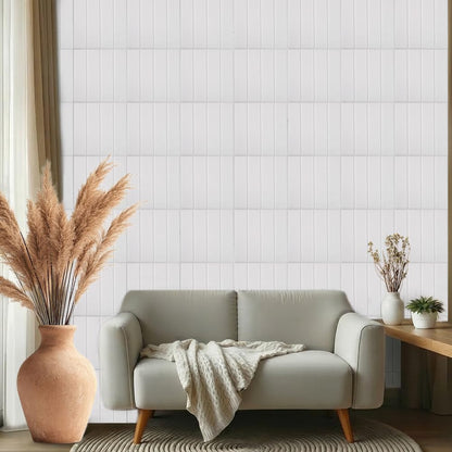 UNICRAFTALE 12Pcs White Felt Bulletin Board 12x12 Inch Self-Adhesive Felt Tiles Pin Board Squares for Home Office Classroom Display