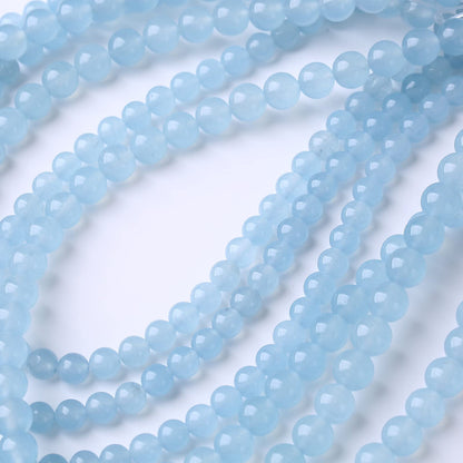 35PCS 10MM Natural Cyanihalite Round Loose Stone Beads for Jewelry Making DIY Energy Stone Healing Power Bracelet 15"